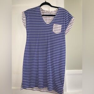 Vineyard Vines Blue and White Striped Top